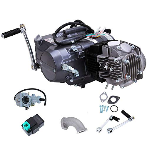 125CC 4-Stroke Semi Auto Engine Motor, 4 Speed ATV Quad Engine Motor Complete Kit