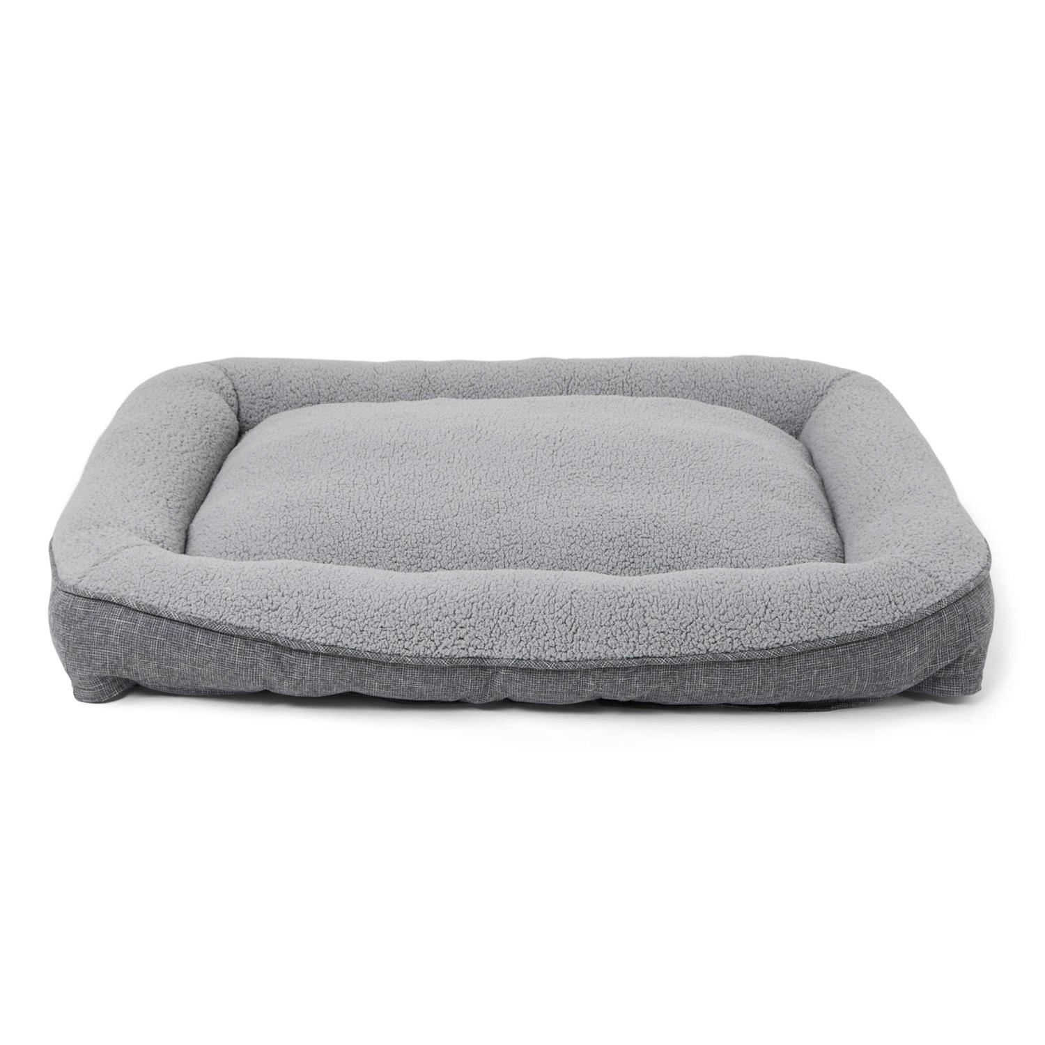 EveryYay Snooze Fest Grey Rectangle Lounger Dog Bed - Pet Supplies online store