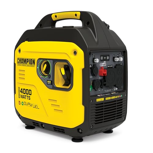 Champion Power Equipment 4000-Watt Dual Fuel RV Ready Portable Inverter Generator with Quiet Technology and CO Shield