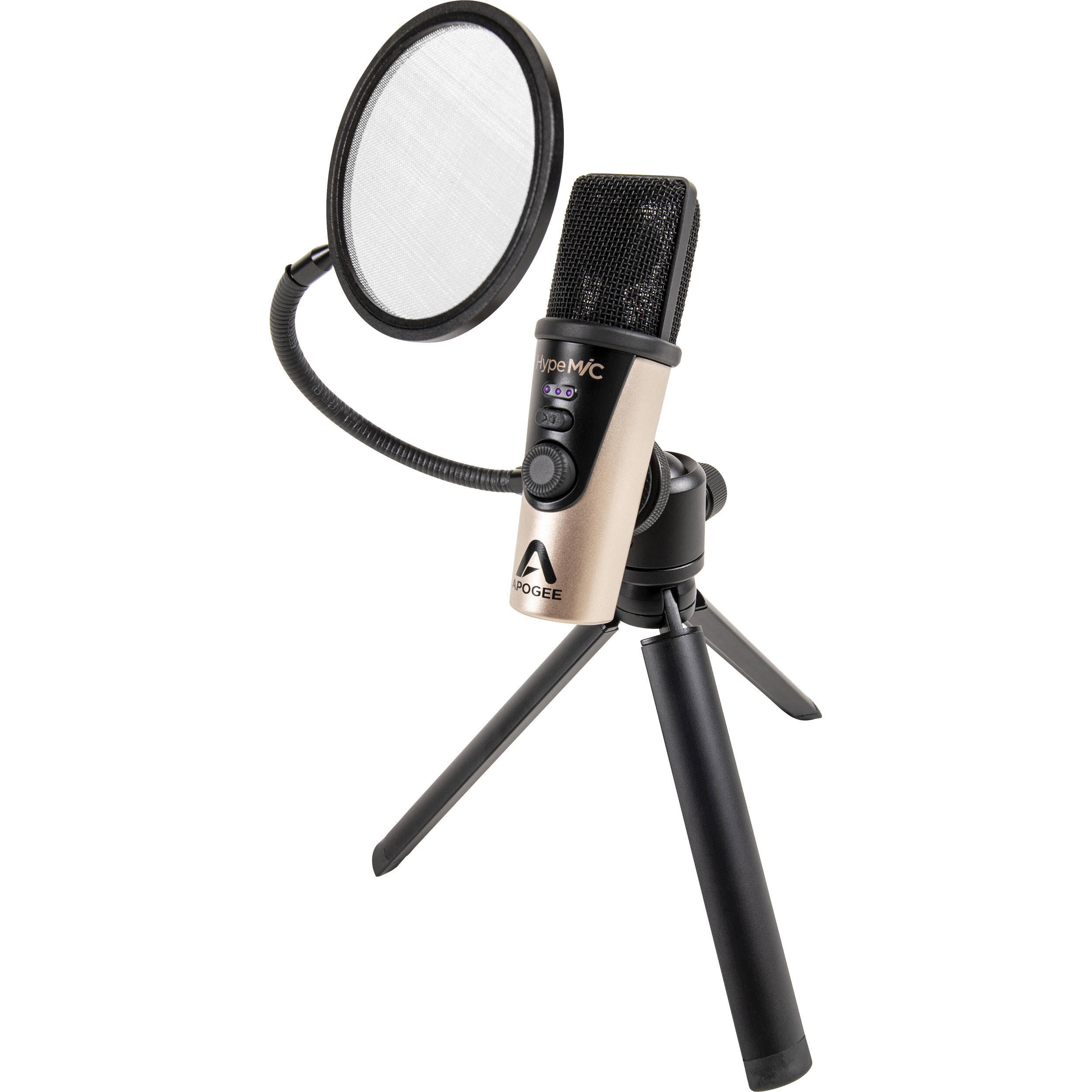 Apogee Electronics HypeMiC USB Cardioid Condenser Microphone with Built-in Analog Compressor