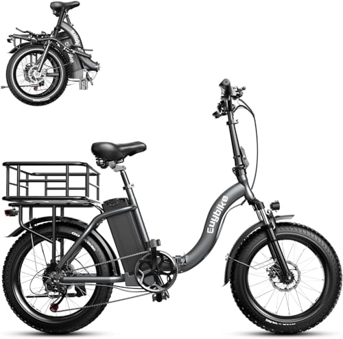 K6 Folding Electric Bike for Adults, Magnesium Alloy 500W 21MPH Mountain Ebikes for Adults with 48V 12.8Ah LG Cells Removable Battery