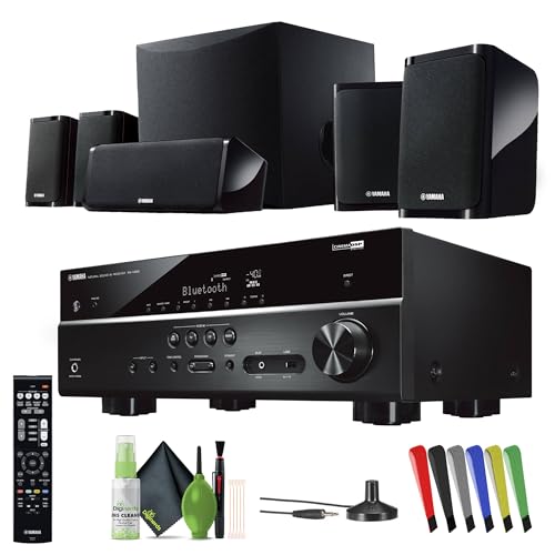 Yamaha Audio YHT-4950U 4K Ultra HD 5.1-Channel Home Theater System with 8" 50W RMS Powered Subwoofer Speakers, AV Receiver