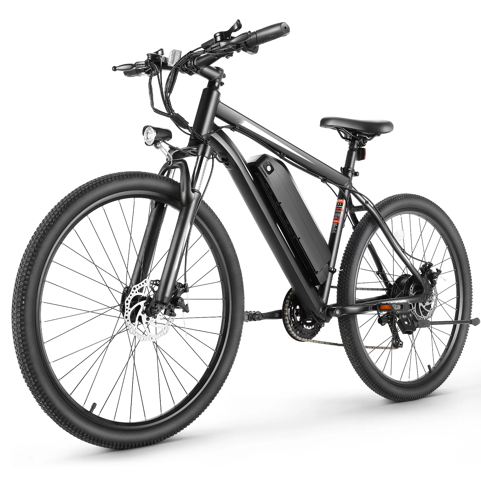 VIBESPARK 27.5" Electric Bike for Adults 500W Mountain Bike 19.8MPH Adult Electric Bicycles Electric Commuter Bike with Removable Battery Shimano 21