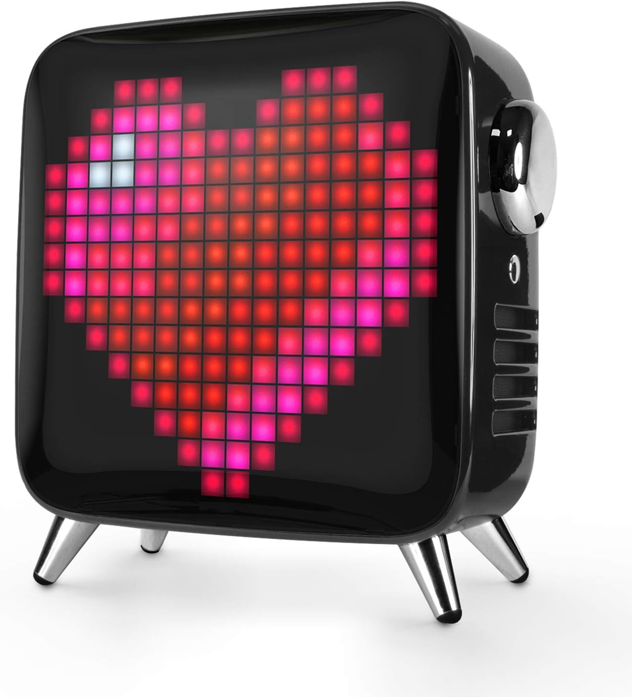 Divoom Tivoo Max Smart Portable Bluetooth LED Speaker with APP-Controlled Pixel Art Animation, Notification and Build- in Clock/Alarm