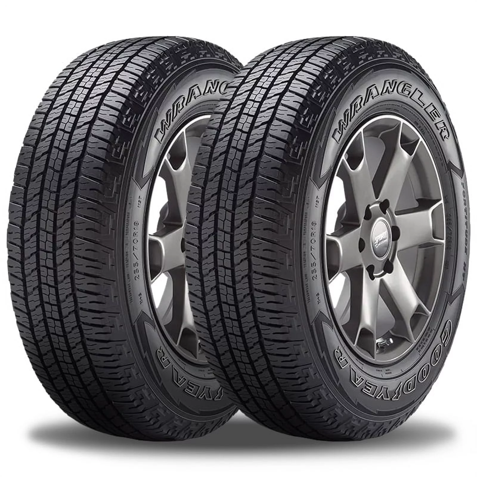 Pair of 2 Goodyear Wrangler Fortitude HT 255/65R17 110T Truck Tires 65000 Mile Warranty 157069622 / 255/65/17 / 2556517 Fits: 2004-08 Ford F-150 XLT