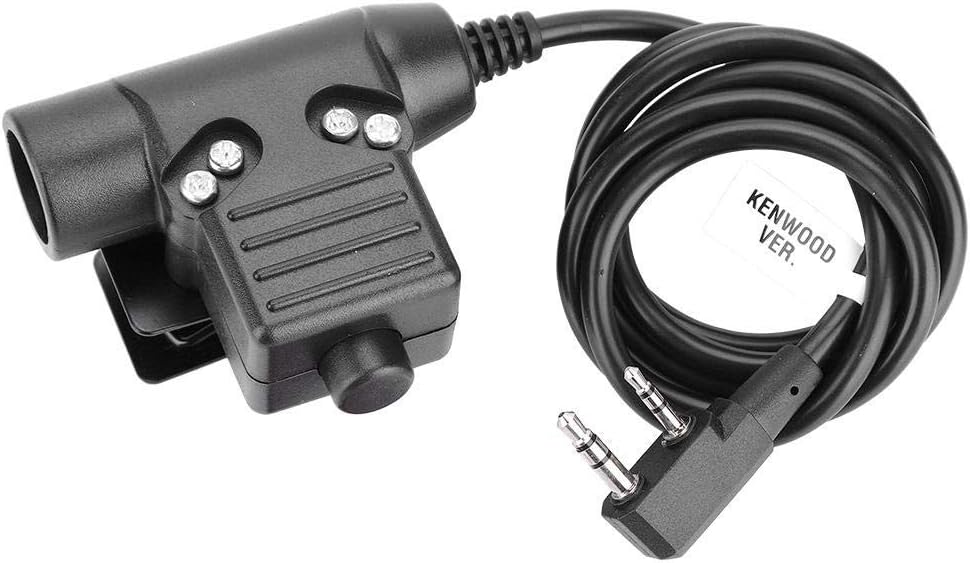 Armorwerx U94 PTT System Compatible with Baofeng UV-5R UV-82 etc. Radio (Military/NATO-US/Peltor Wired) Pack of 2