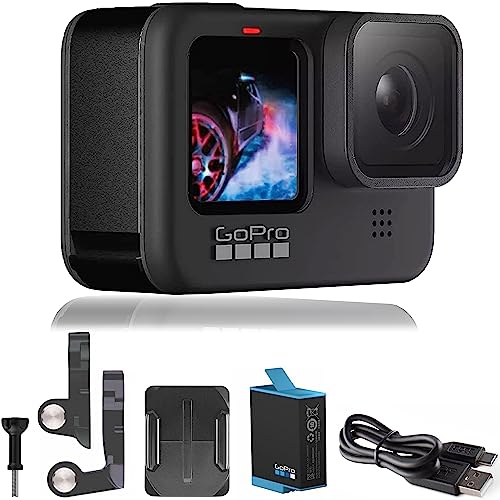 GoPro HERO9 Black - E-Commerce Packaging - Waterproof Action Camera with Front LCD and Touch Rear Screens, 5K Ultra HD Video, 20MP Photos