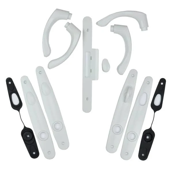 Andersen Tribeca Style (Double Active) Hinged Door Hardware Set in White 2577556