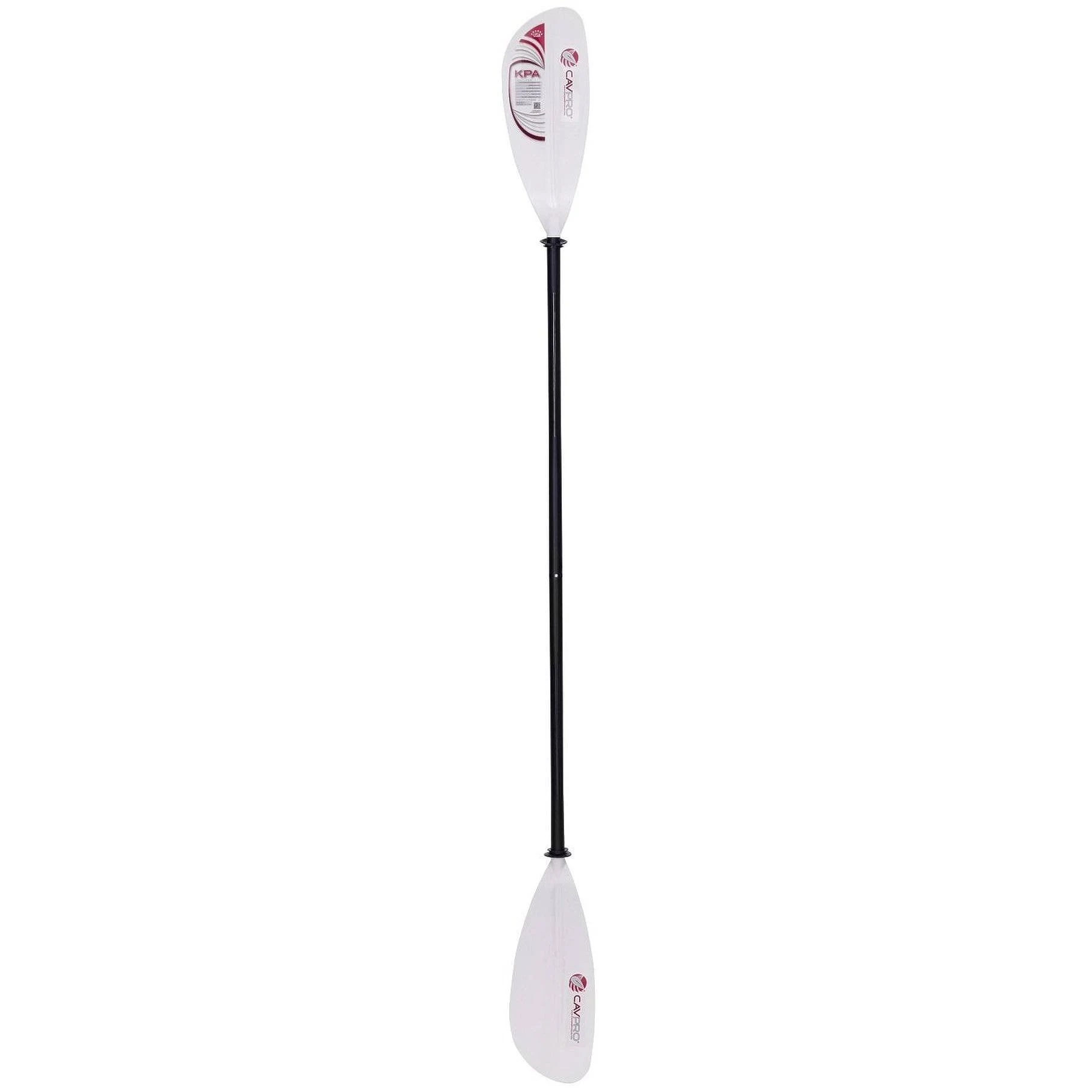 CavPro 240CM kPa Series Aluminum Shaft Kayak Paddle-White