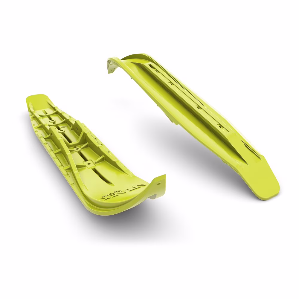 Pair of Lime Squeeze Slydog Attack 7" Snowmobile Skis [ATKSOLLIM]