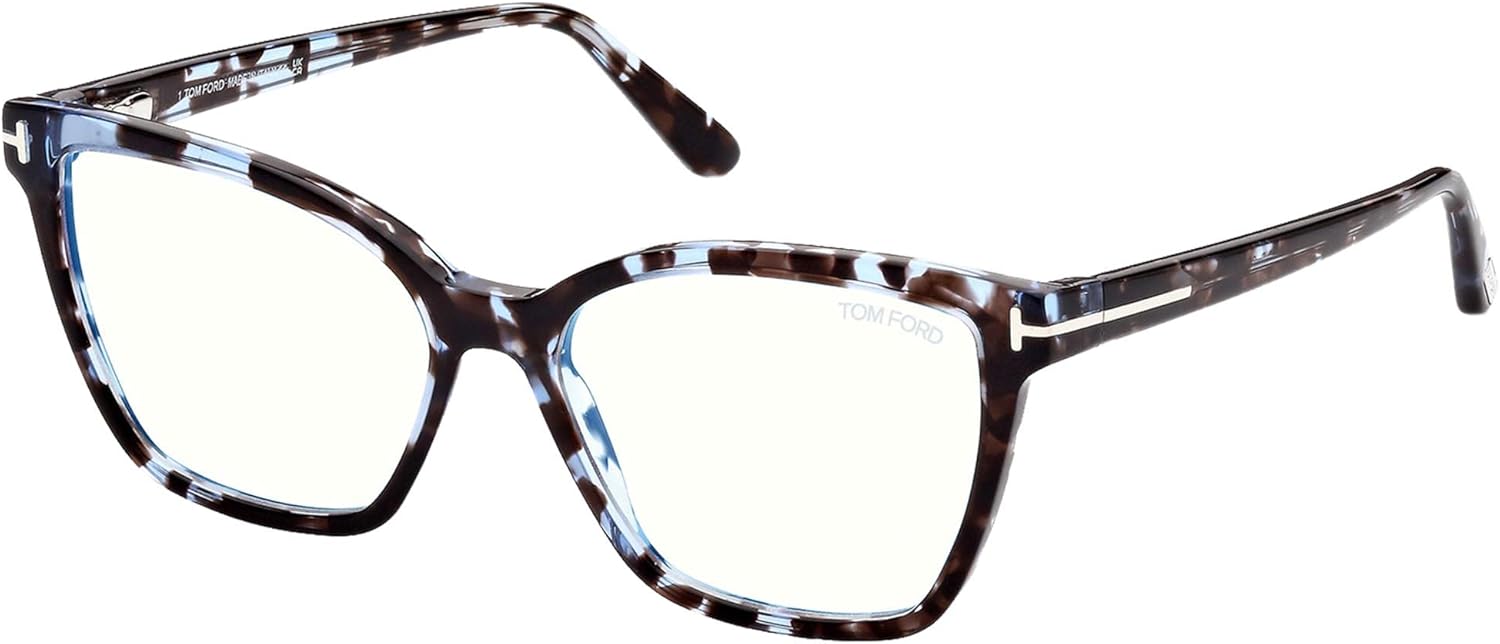 Tom Ford FT 5812-B BLUE BLOCK Blue Havana/Blue Filter 53/15/140 women Eyewear Frame