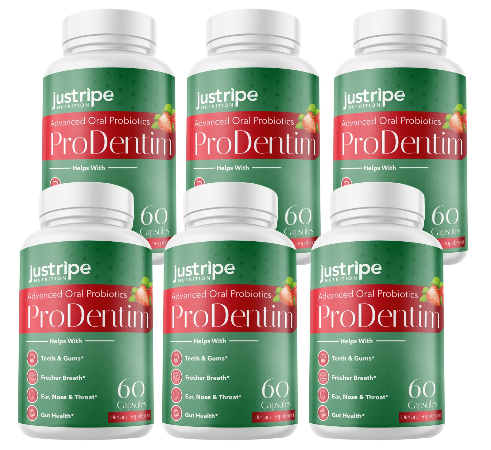 6 Pack Prodentim Oral Probiotics 40 Billion CFU Improve Teeth Gums Bad Breath - Curated Treasures Market