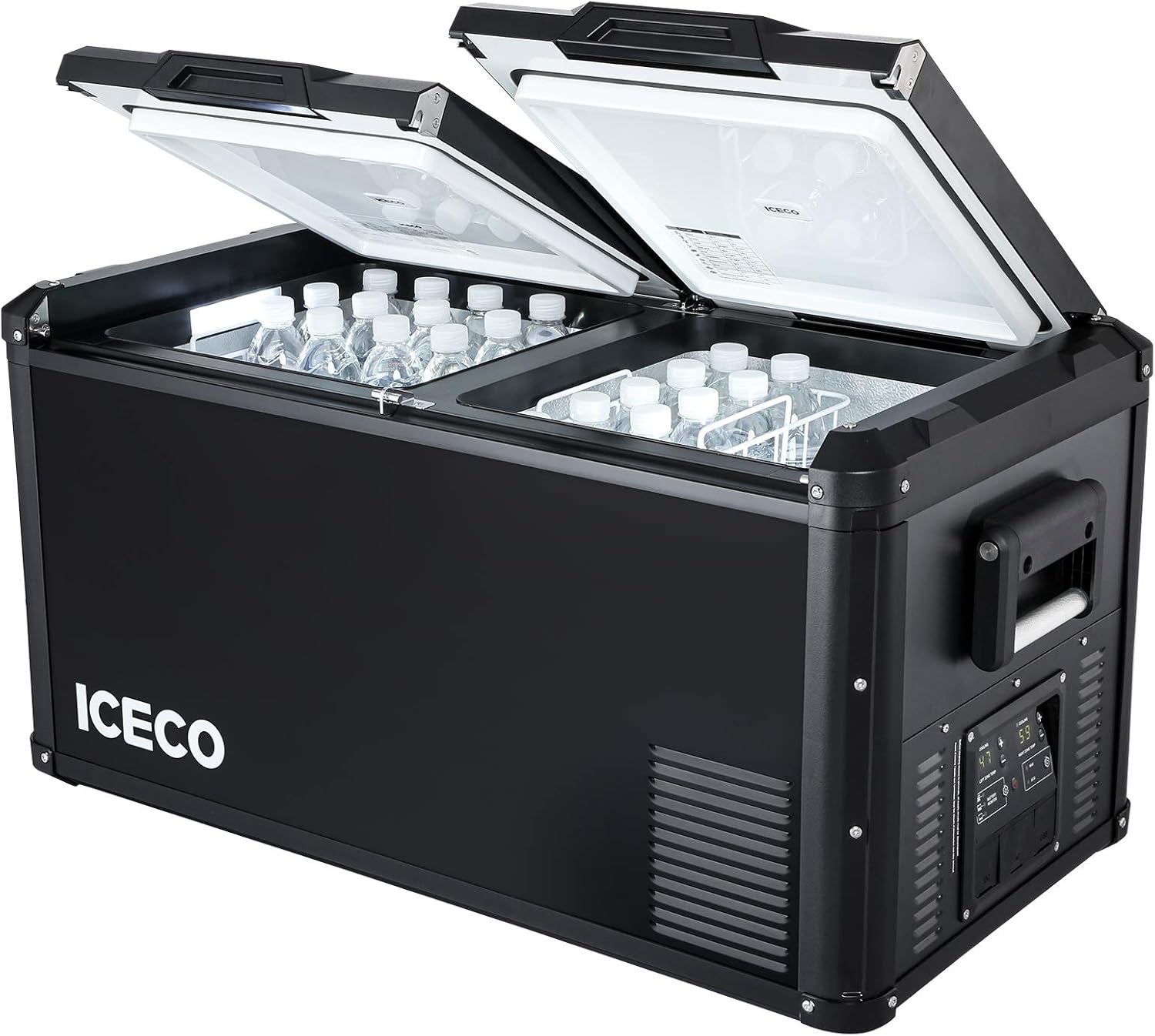 ICECO VL75 ProD Portable Refrigerator, Multi-directional Lid, Dual USB & DC 12/24V, AC 110-240V