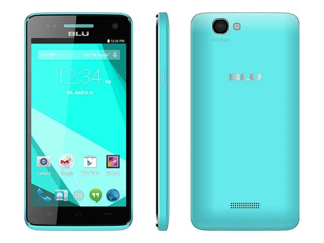 Bundle: Blu Studio 5.0 C Google Android 4.4 Dual-Core 1.3GHz 4GB Dual-SIM 4G LTE Smartphone Blue + Lyca SIM Card