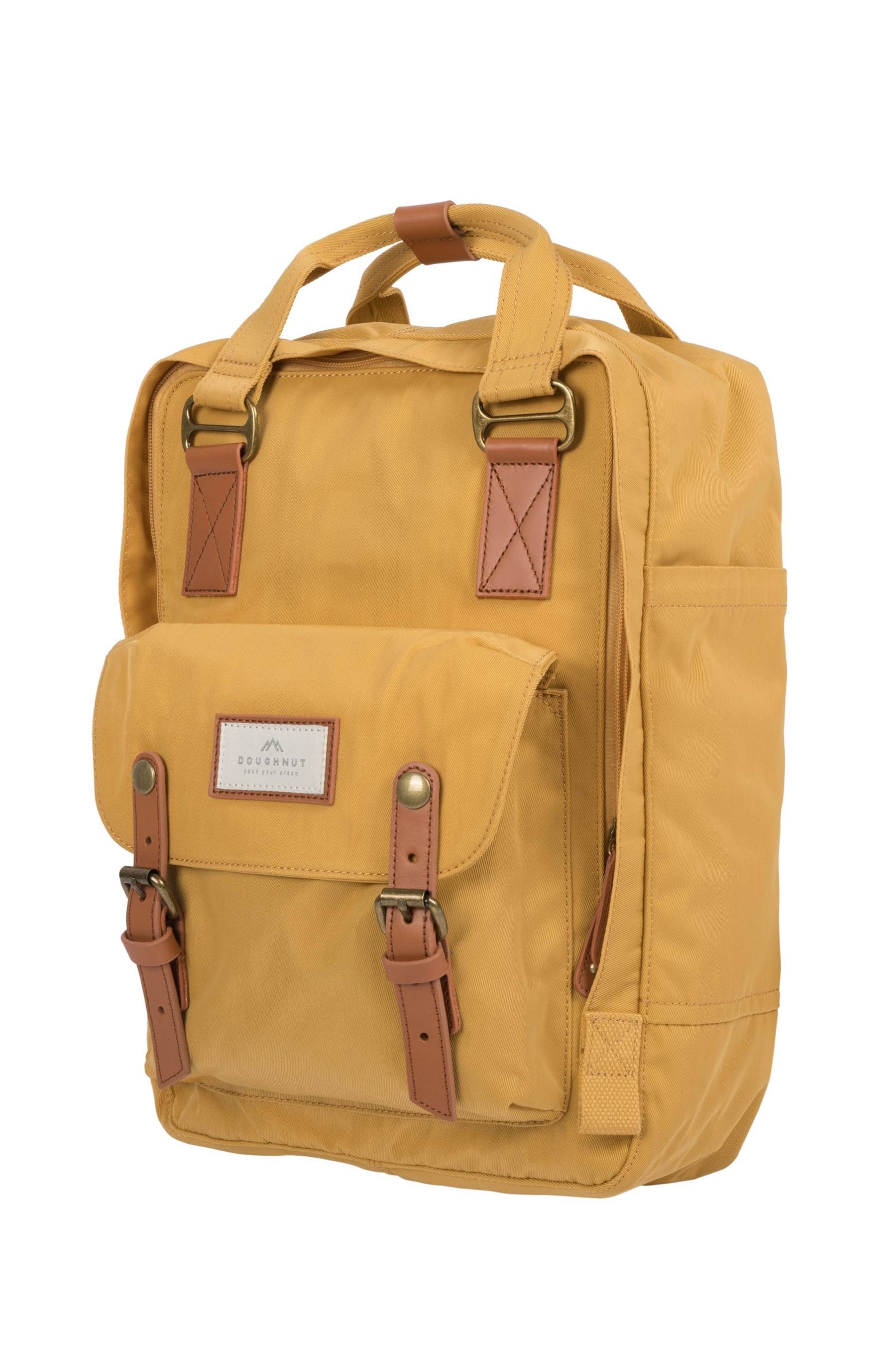 Doughnut Macaroon Backpack Yellow
