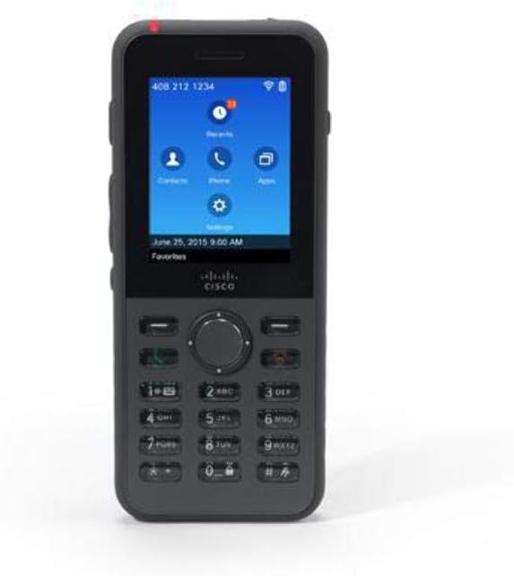 Cisco 4L7884 IP Phone 8821 - Cordless Extension Handset - Bluetooth Interface - 2.4" Black - CP-8821-K9= (Battery and Power Supply Not Included)