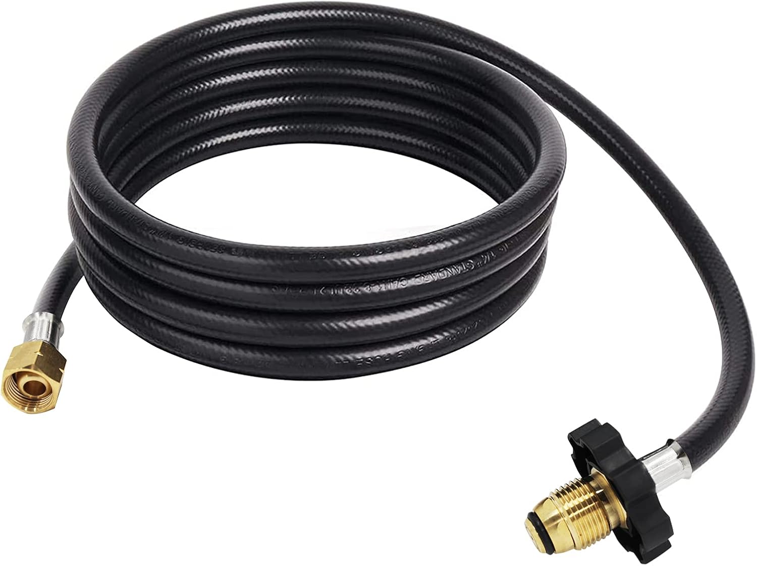 MCAMPAS 350PSI Soft Nose P.O.L valve with 12 Feet Propane Weed Burner Torch Hose Adapter for Use Connects to U.S.Any Standard Propane Tank to Propane