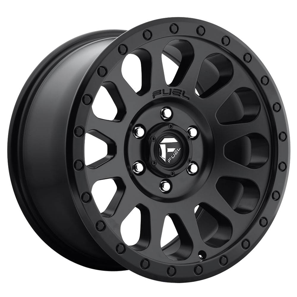17x9 Fuel D579 Vector Matte Black D57917908345