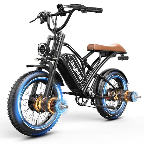 Electric Bike for Adults, 2000W/3000W Peak Single/Double Motor with 48V/52V 25AH/30AH Battery, 20"x4.0" Fat Tires 35MPH/37MPH Ebike