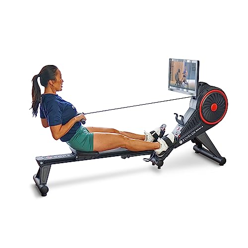 Echelon Row Series – Foldable Rowing Machine for Full-Body, Low-Impact Workouts with 22” Rotating HD Screen, Built-In Soundbar