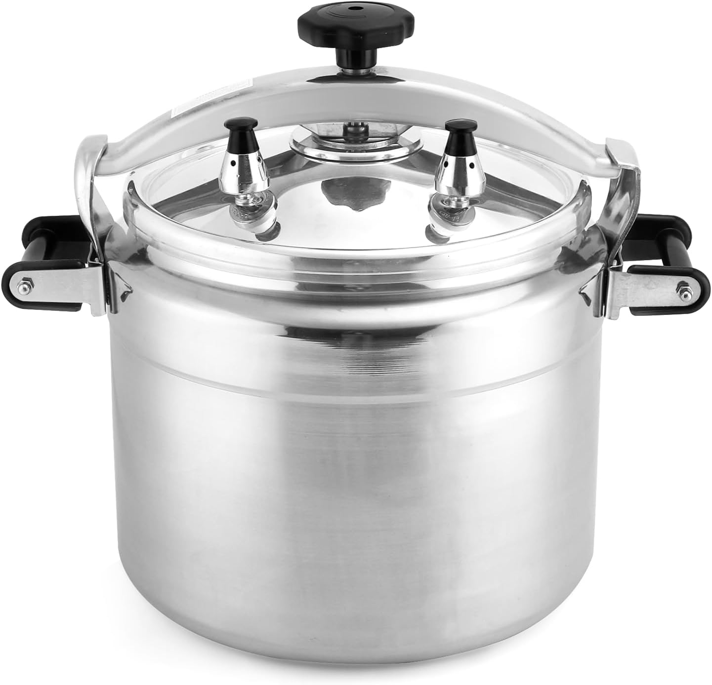 BreeRainz 26 Quart Clamp On Pressure Cooker, Aluminum Pressure Cooker w/Ultra Safe Clamp Bar Locking System