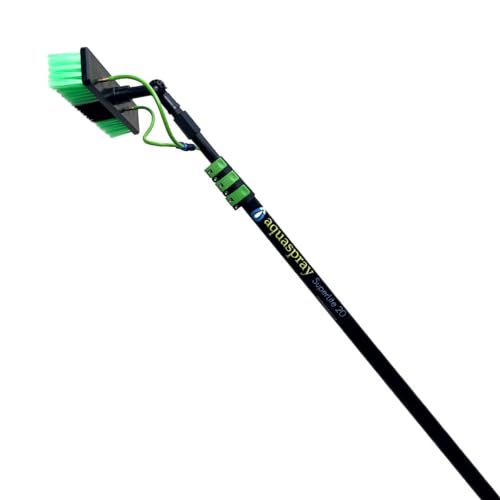 30 Feet Reach Solar Panel Cleaning Brush & Pole Water Fed Pole Kit