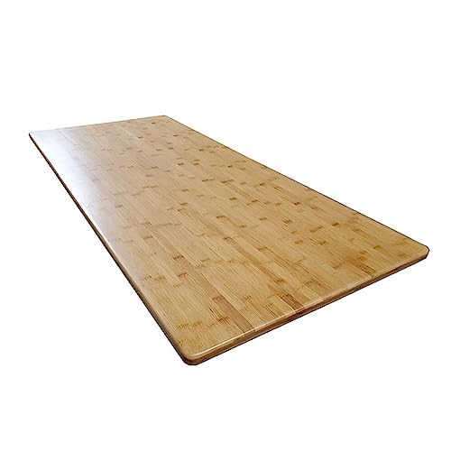 Universal Solid One-Piece Table Top, Home Office Bamboo Desk Tabletop