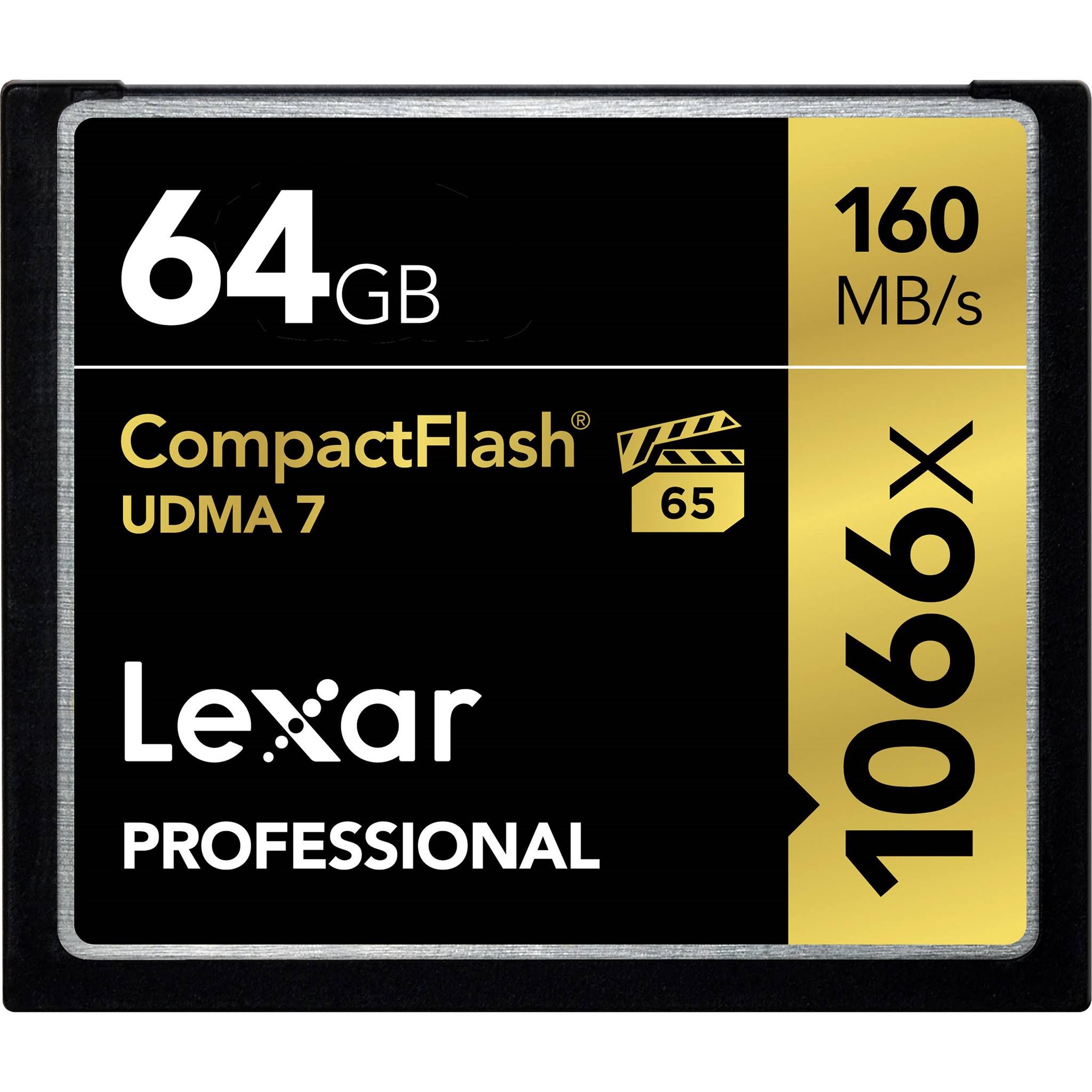 Lexar Professional 1066x - 64GB CompactFlash Card