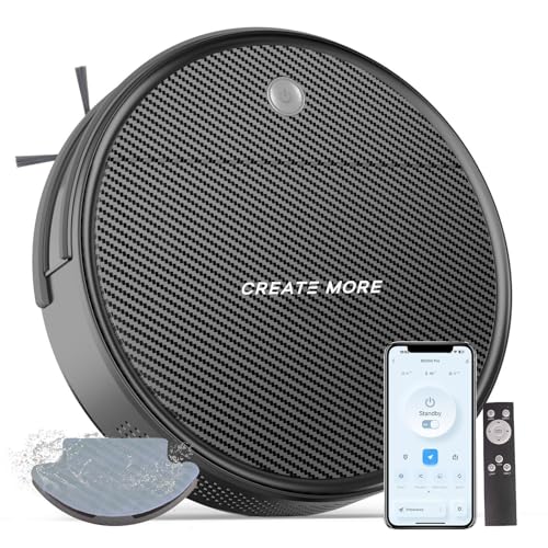 Robot Vacuum and Mop: 2-In-1 Robotic Vacuum Gyroscope Navigation Z-Zag Cleaning & Alexa/APP Control& Tangle-Free& Schedule Cleaning
