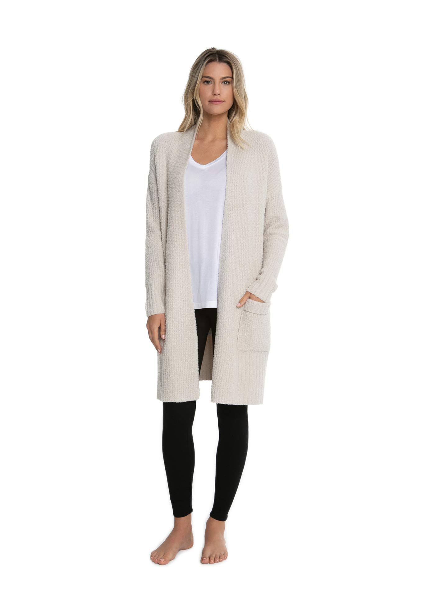 Barefoot Dreams CozyChic Lite Long Weekend Cardi - Bisque / Large