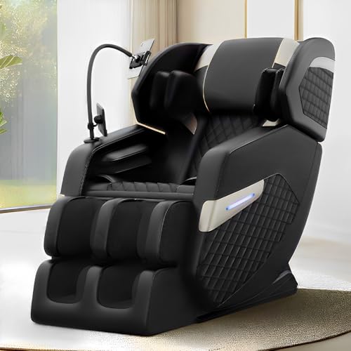 Zero Gravity Massage Chair Full Body with Heat & Foot Rollers - 6 Roller Neck to Waist Massage, Air Compression, Zero-G Recline, Bluetooth