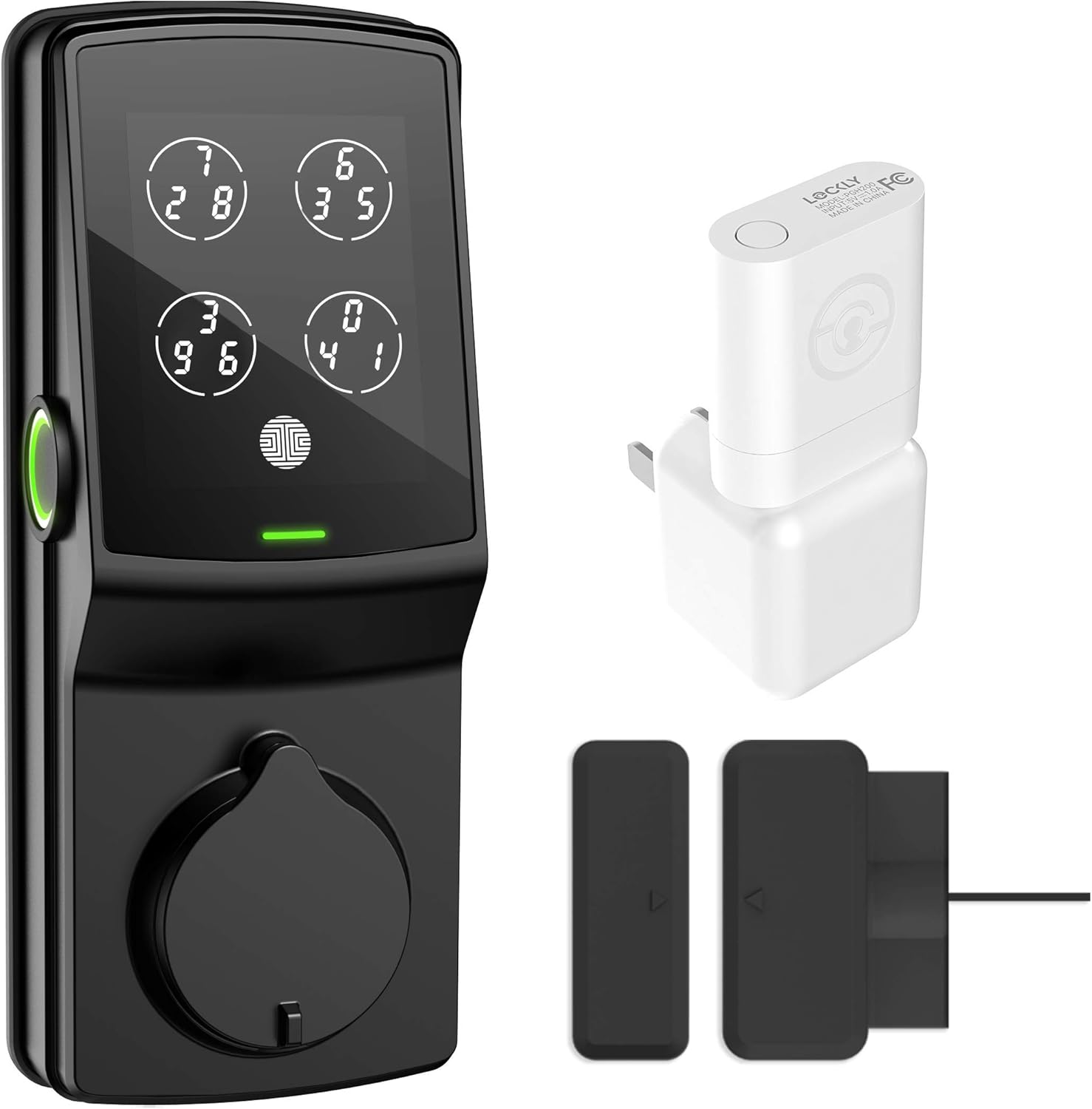 LOCKLY Secure Pro Smart Lock with Fingerprint & Wi-Fi, Patented Keypad Deadbolt Door Lock, Keyless Entry Door Lock