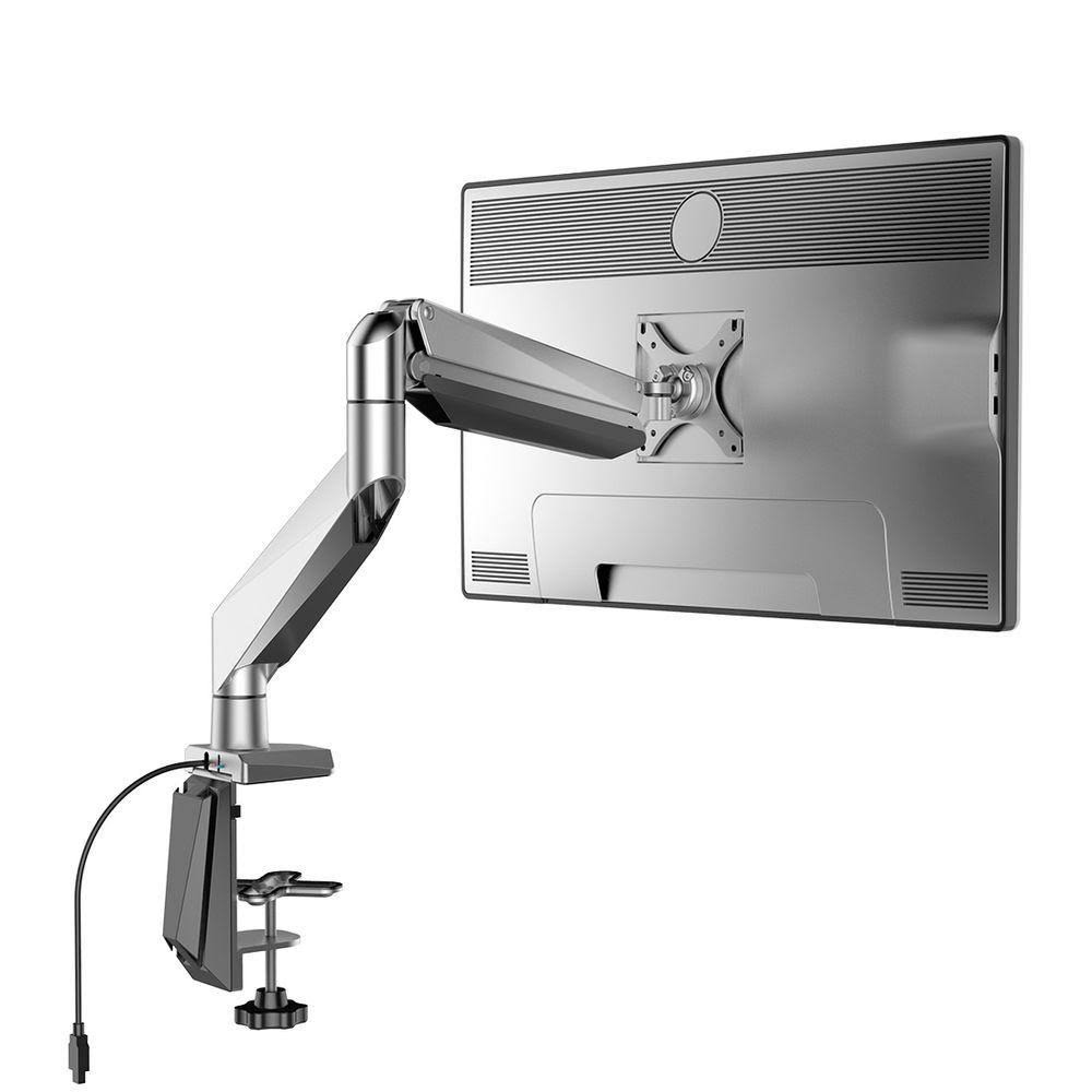 Loctek D7L Heavy Duty GAS Spring Swing Single Monitor Mount Arm