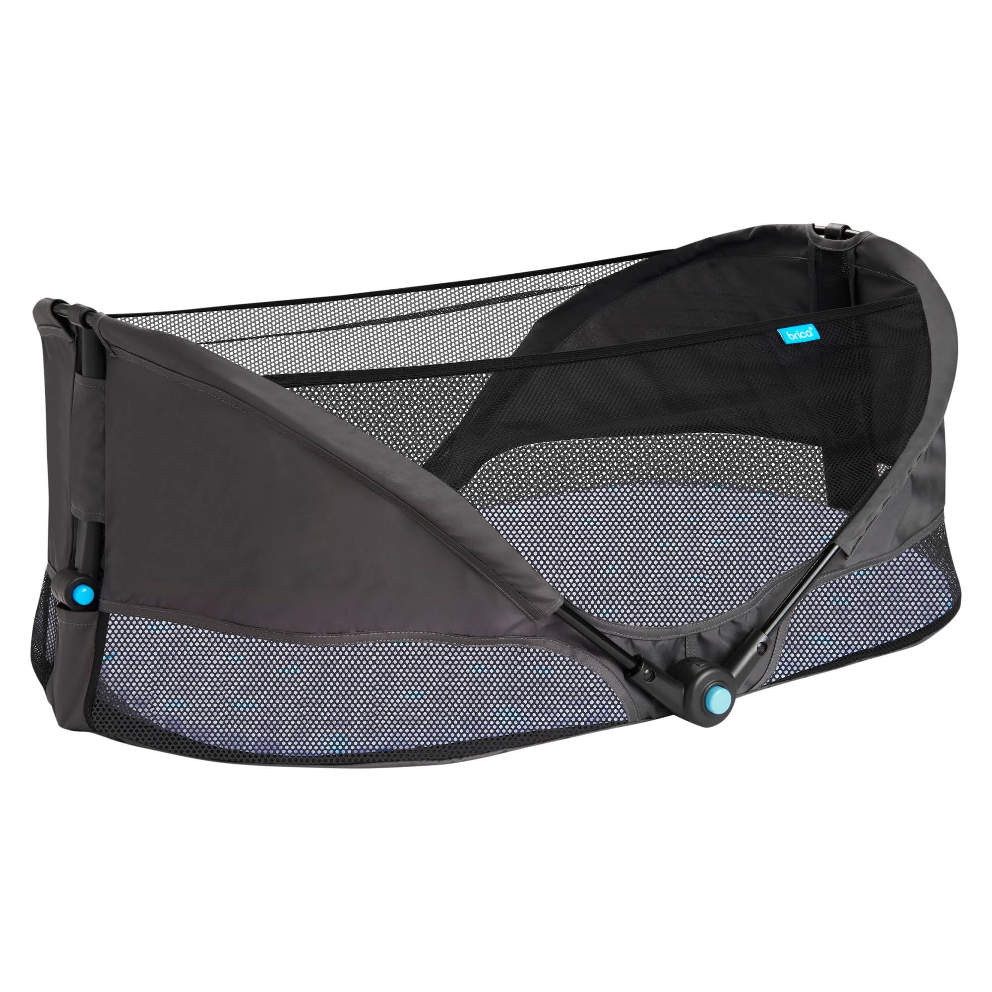 Munchkin Brica Fold N' Go Travel Bassinet, Grey, Gray