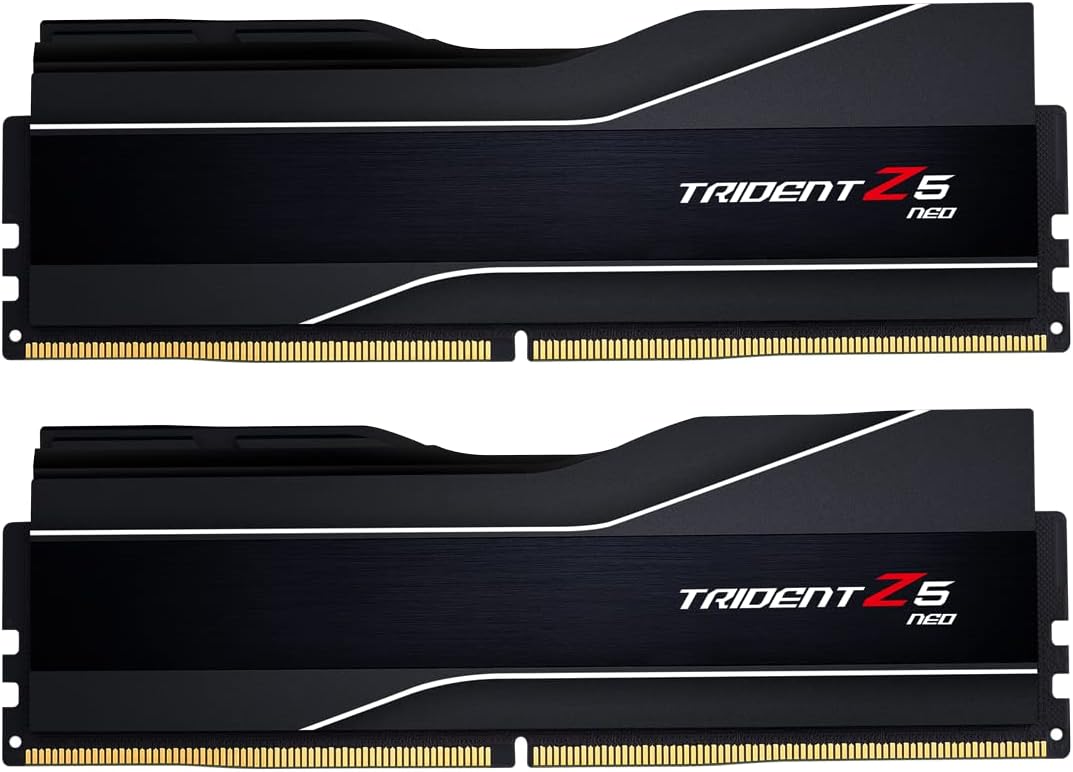 G.SKILL Trident Z5 Neo Series (AMD Expo) DDR5 RAM 64GB (2x32GB) 6000MT/s CL30-40-40-96 1.40V Desktop Computer Memory UDIMM