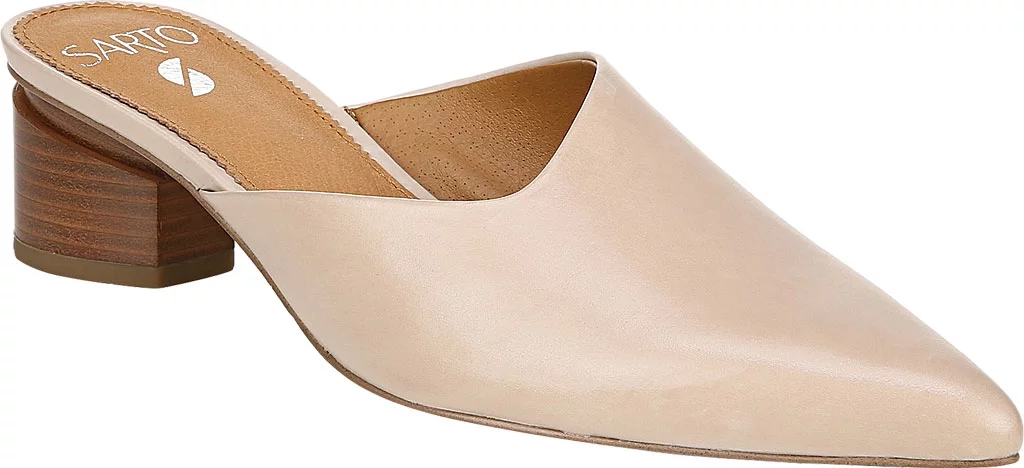 Sarto Franco Sarto Womens Visa Leather Slip On Mules - Radiant Selections