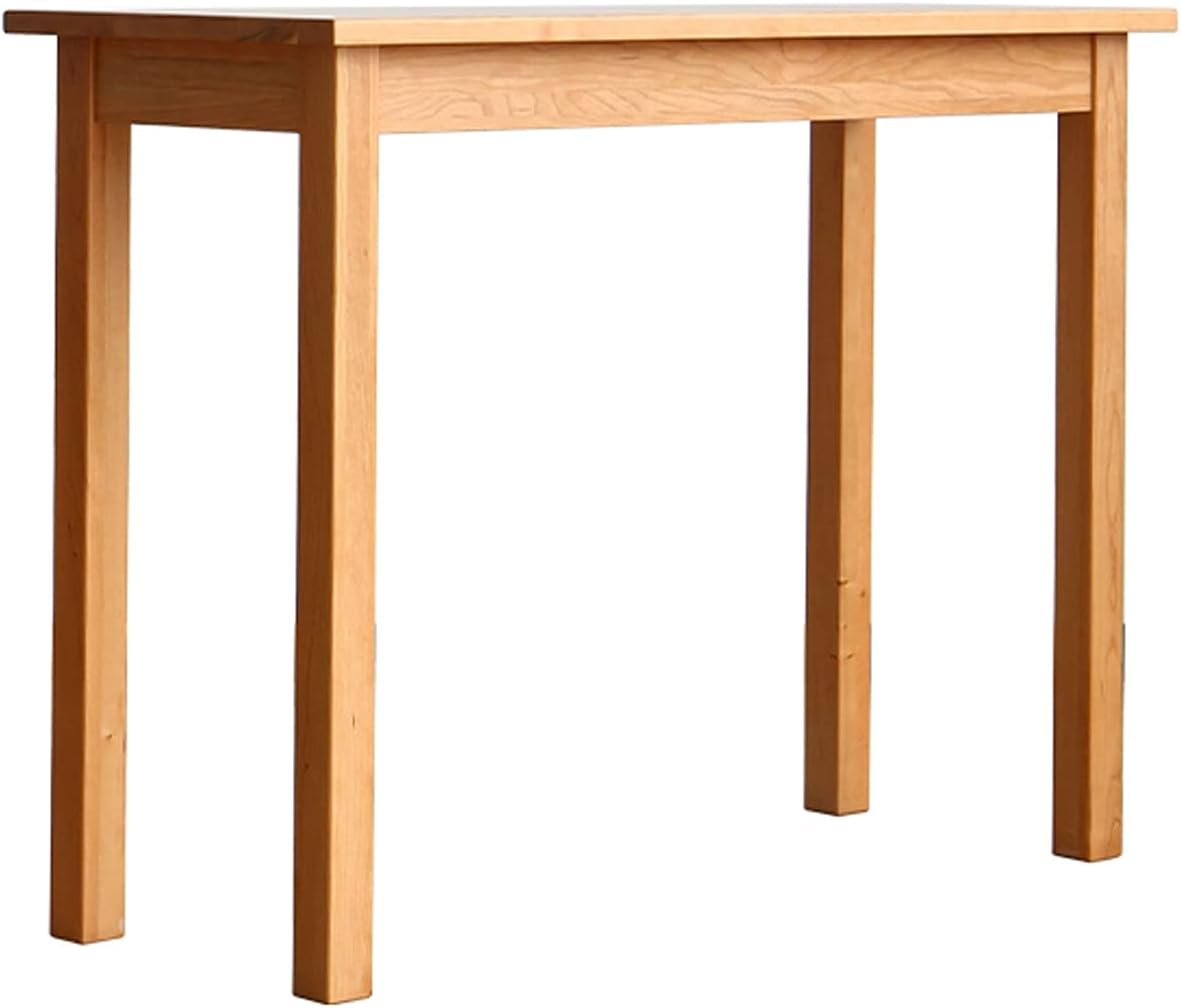 Computer Desk Home Narrow Wooden Desk 1.0/1.2/1.4 Meters Window Table Stable Writing Study Desk Simple Square Leg Cherry Wood Desk