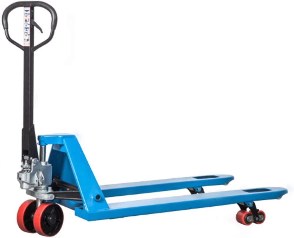 Narrow Fork Pallet Jack Truck M25N Hand Pallet Jack Manual Pallet Truck Narrow Fork 48"L x 21"W, 5500 lb Capacity