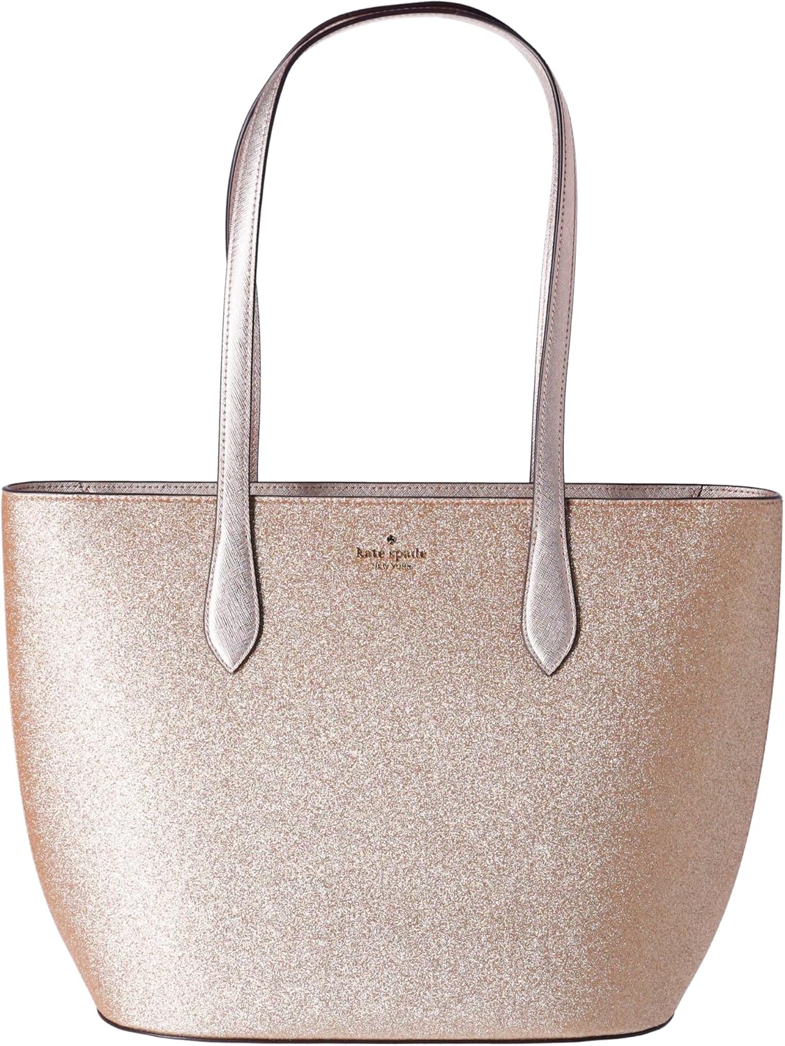 Kate Spade Glimmer Large Top Zip Tote Shoulder Bag Glitter Holiday (Gold)