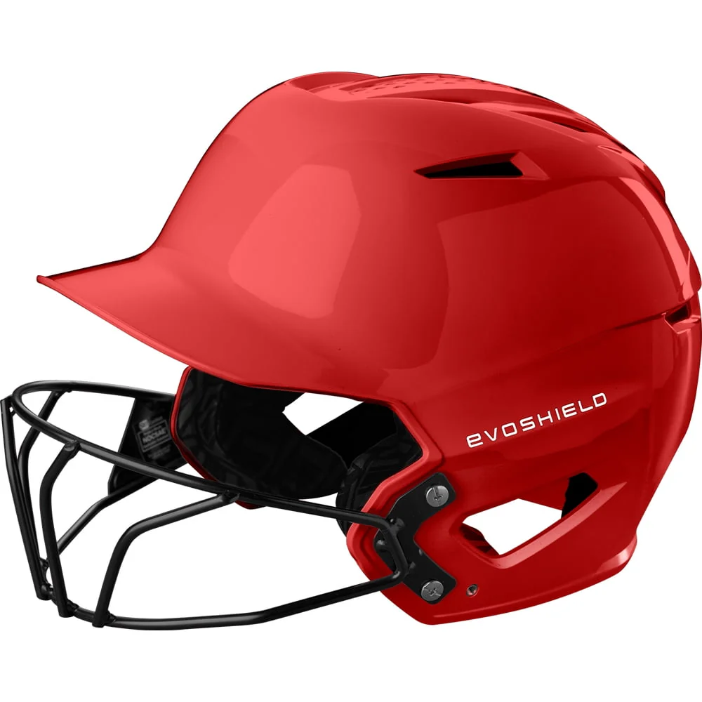 Evoshield XVT 2.0 Fastpitch Softball Batting Helmet w/ Facemask Gloss Scarlet