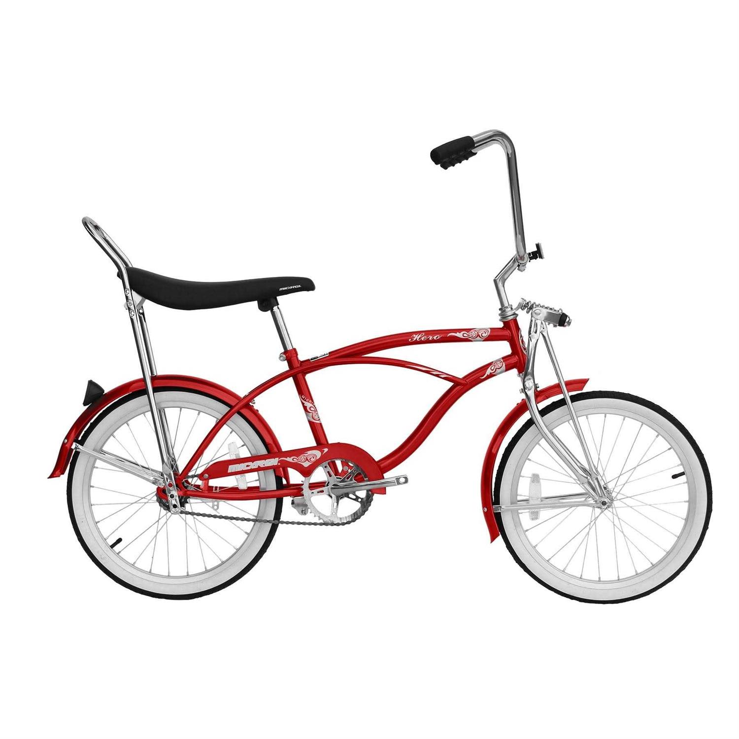 Wonder Wheels 20 In. Beach Cruiser Lowrider Coaster Brake Single Speed Bicycle - Sports Supplies Online Store