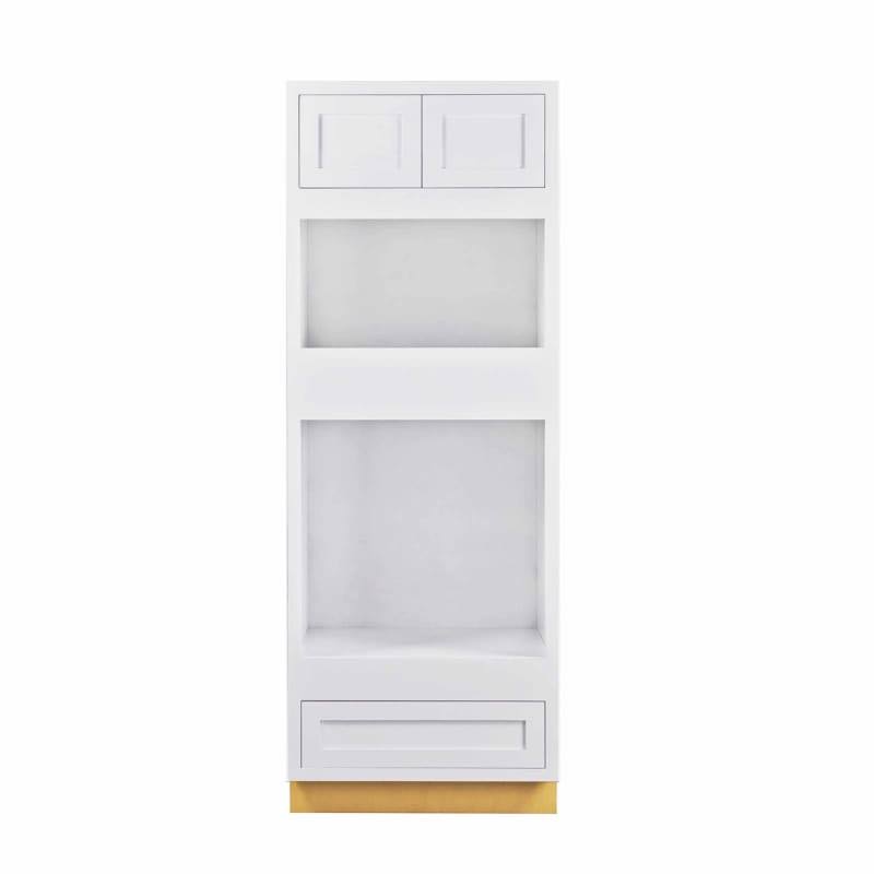 Maplevilles Cabinetry Oc3184 Inset 31 inch Wide x 84 inch Tall 2 Door Wall Oven Cabinet, White