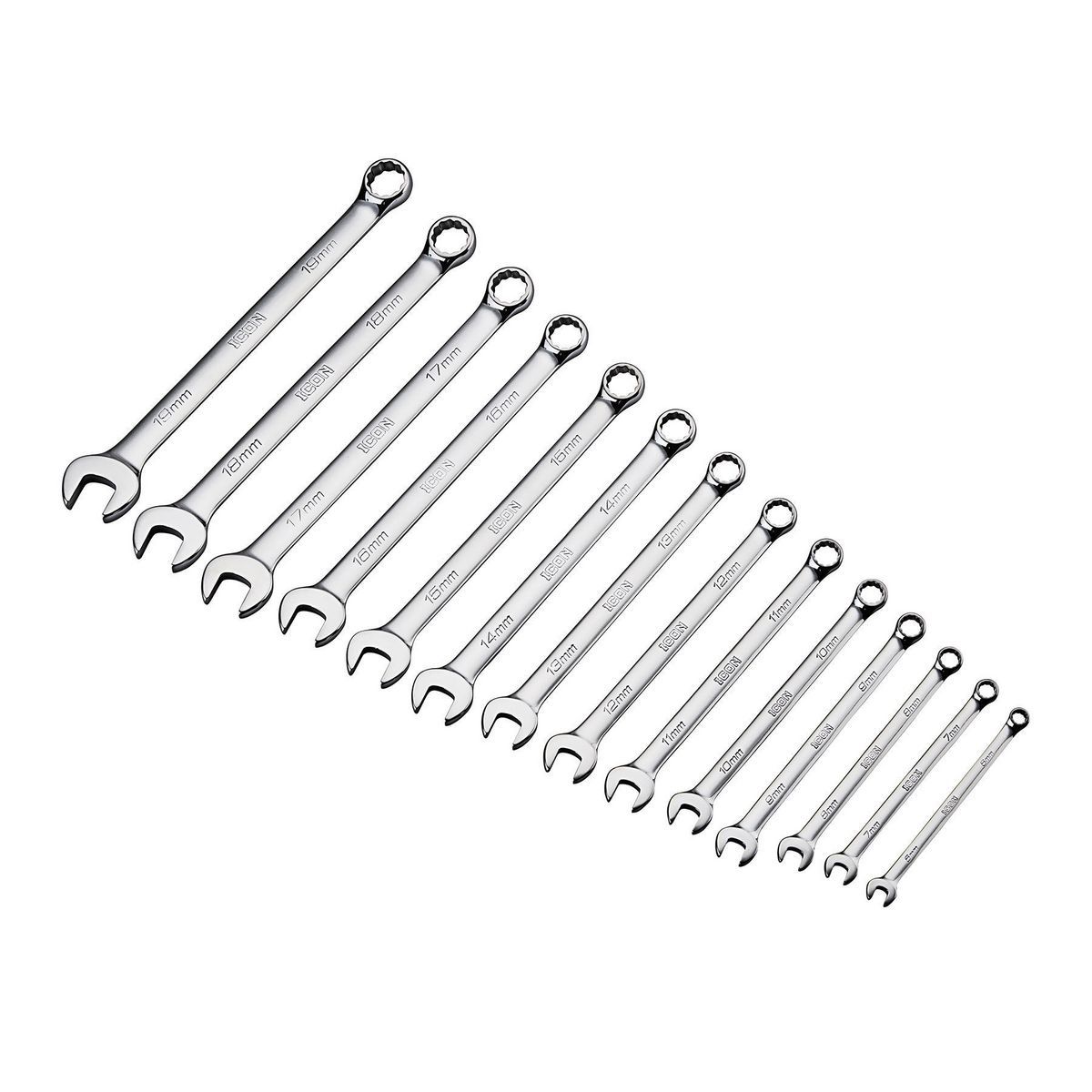 ICON Professional Metric Combination Wrench Set, 14 Piece