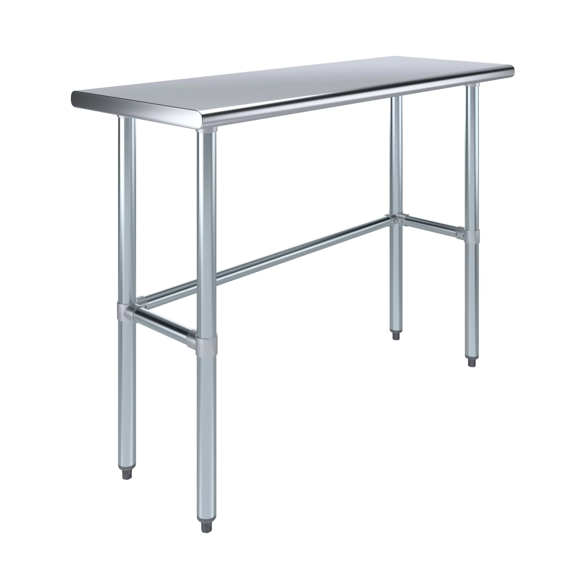 18" x 48" Stainless Steel Work Table with Open Base
