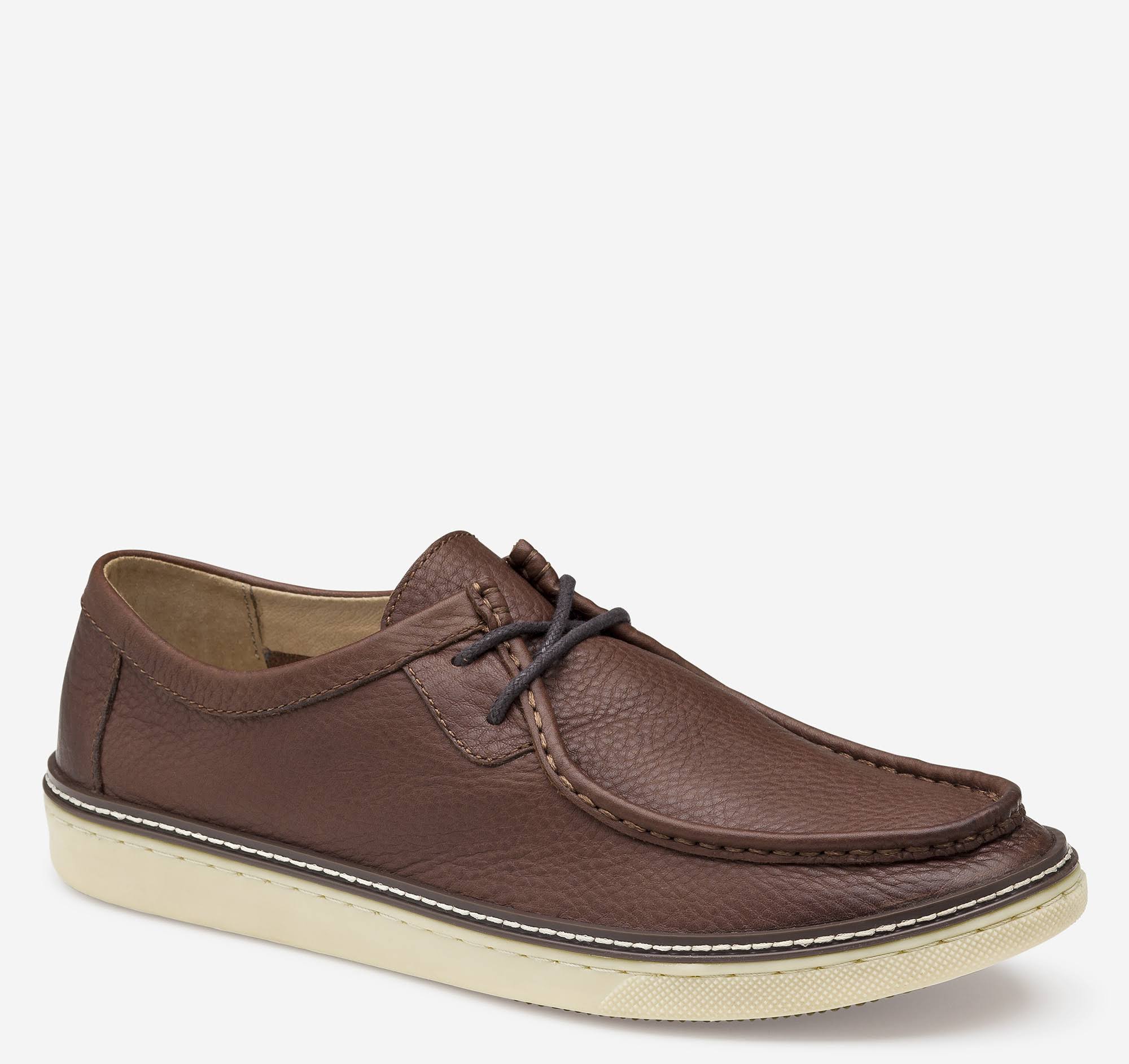 Johnston u0026 Murphy Men&s McGuffey Moc Toe - Mahogany Full Grain - Size 8 - M