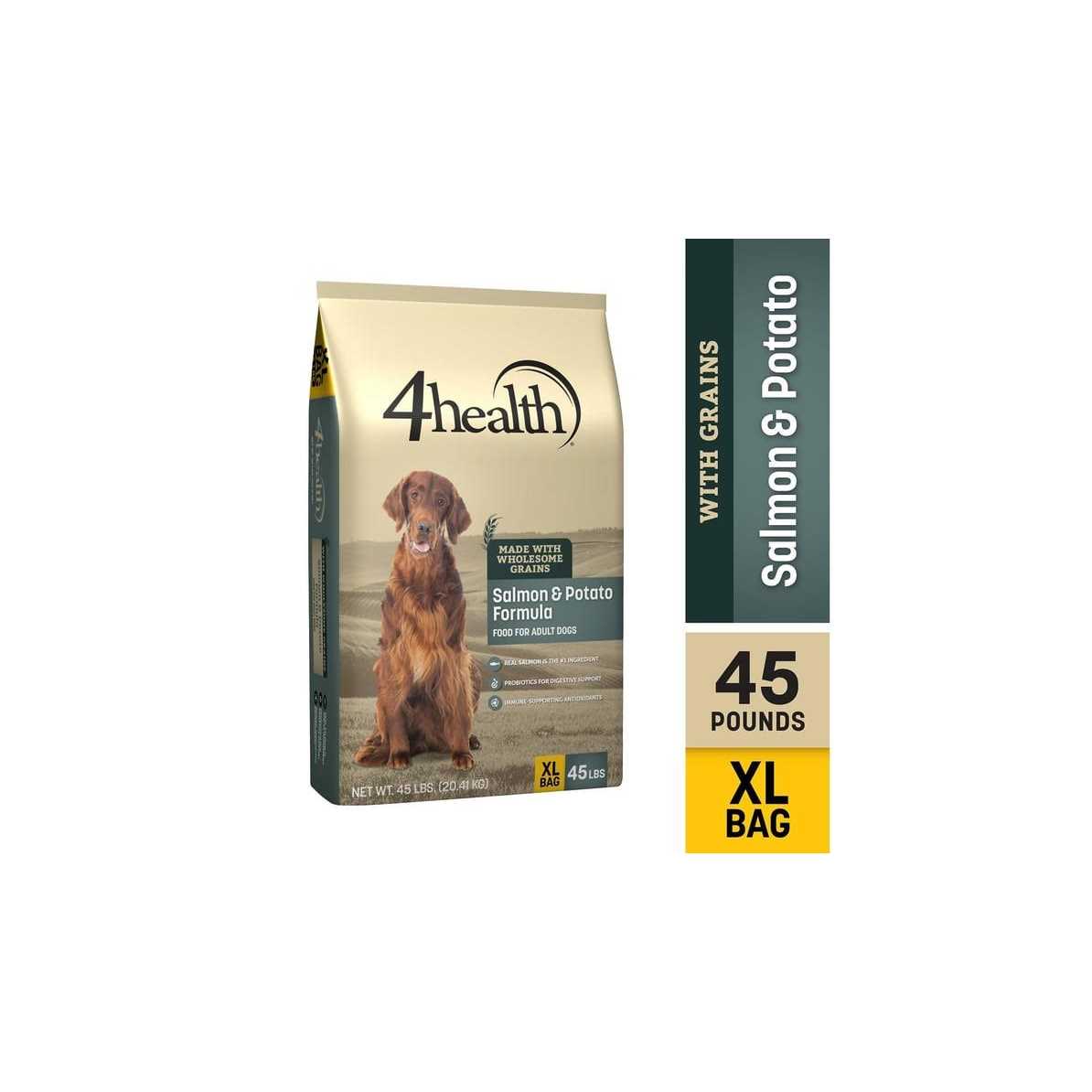 4health with Wholesome Grains Salmon Potato Formula Adult Dog Food - Pet Supplies online store