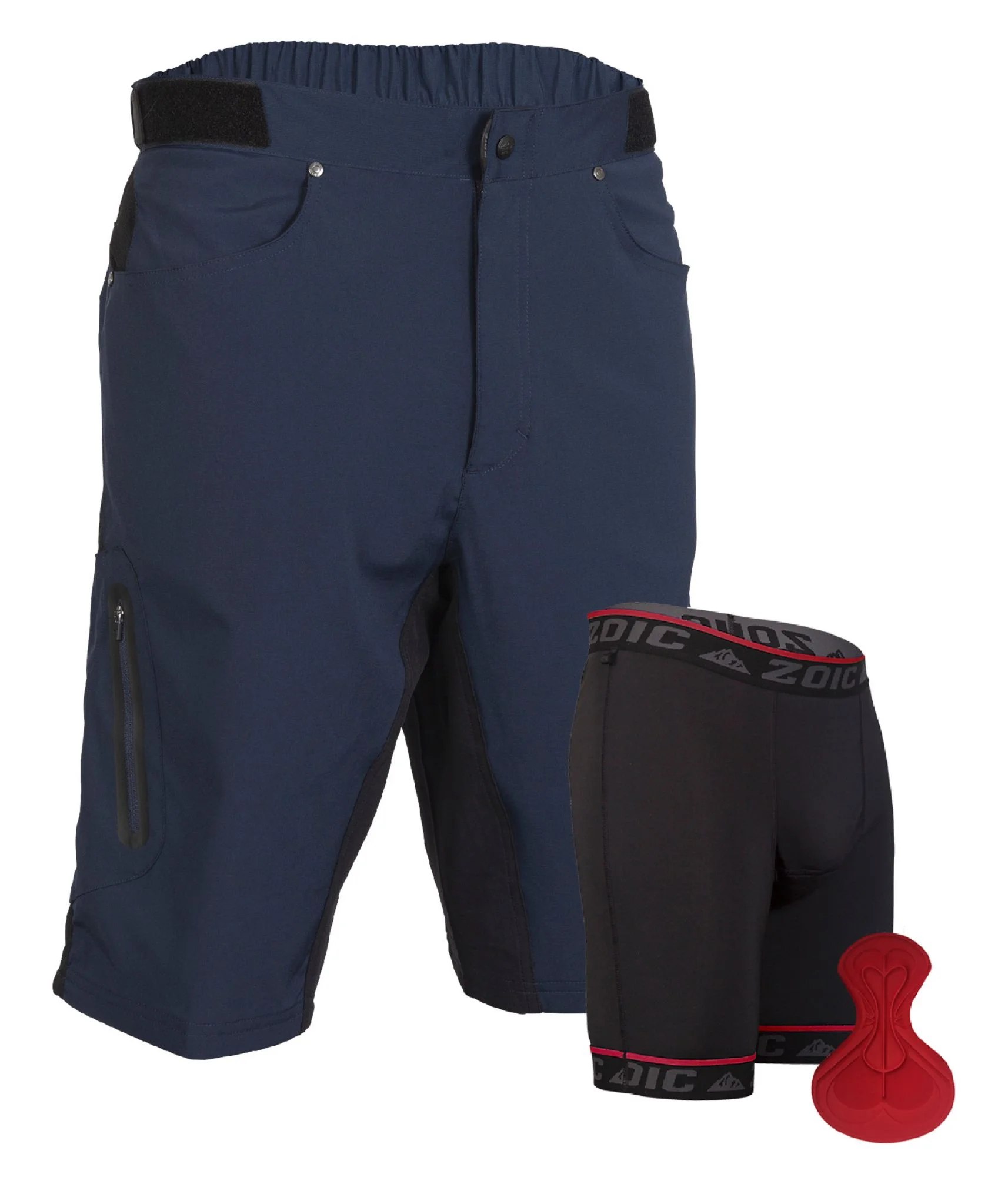 ZOIC Men's Ether Cycling Shorts with Essential Liner
