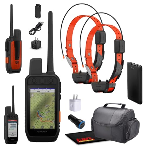 Garmin Alpha 300i Handheld Advanced Dogs Tracking & Training System with inReach Technology Bundle with 2X Garmin Dog Collar Alpha TT25 Tracker &