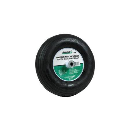 Arnold WB-466 6 inch Hub Contractor Wheelbarrow Wheel, Size: 8 in