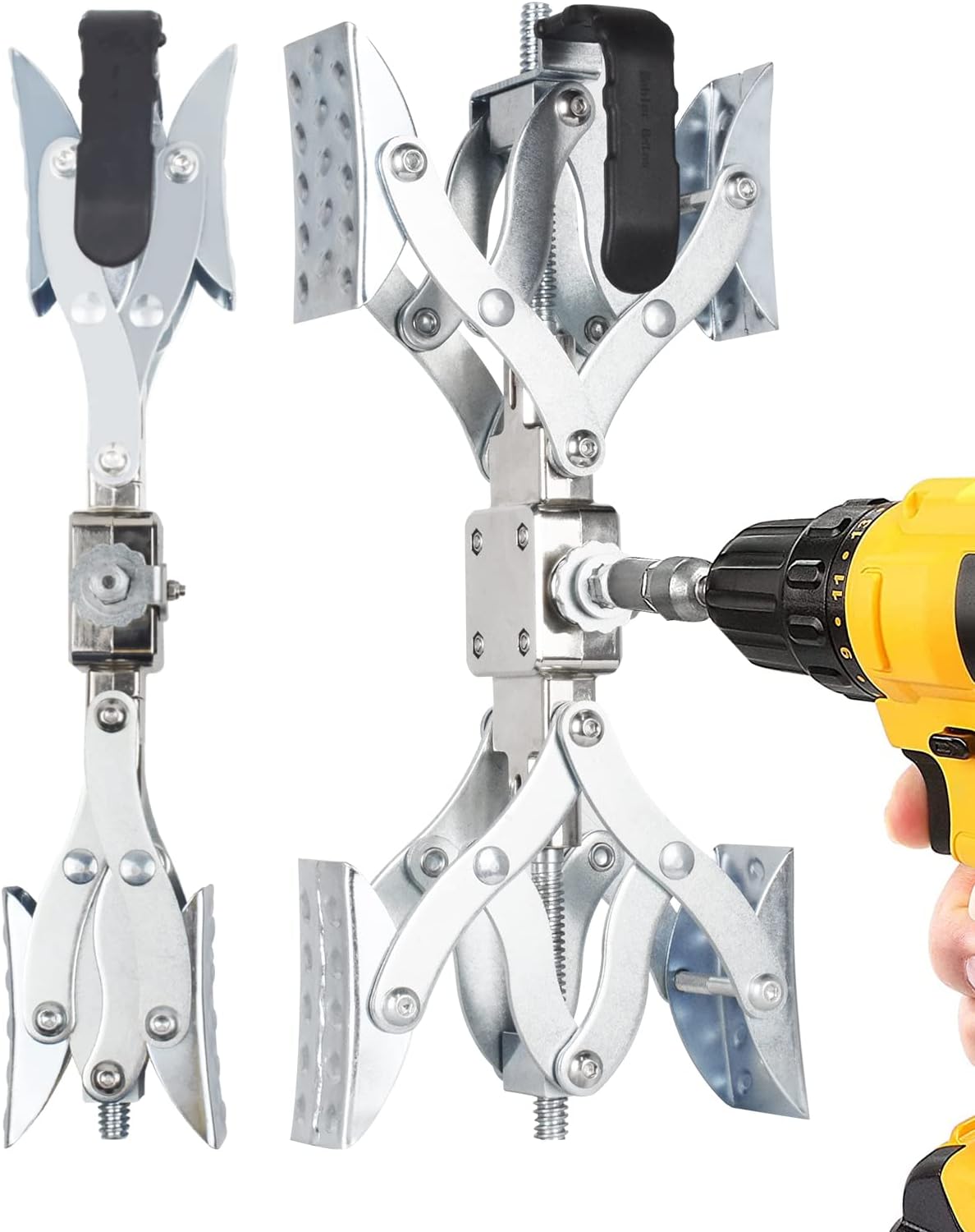 MAHLER GATES Ultra Fast X-Shaped Chocks Wheel Stabilizer for Travel Trailers [Allow Drill Adjust] X Chock MAX Camper Wheel Chock Scissor Anti-Move